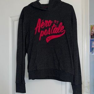 Aeropostale 87 NY gray with pink lettering